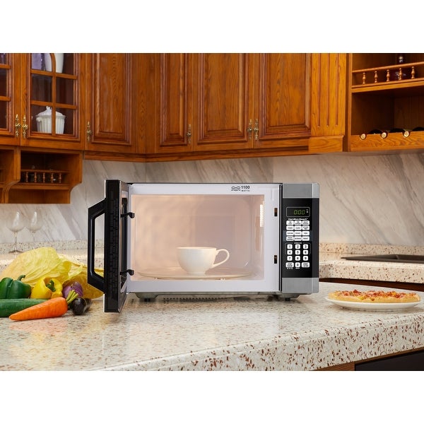 1.6 Cu. ft. Digital Microwave Oven， Stainless Steel