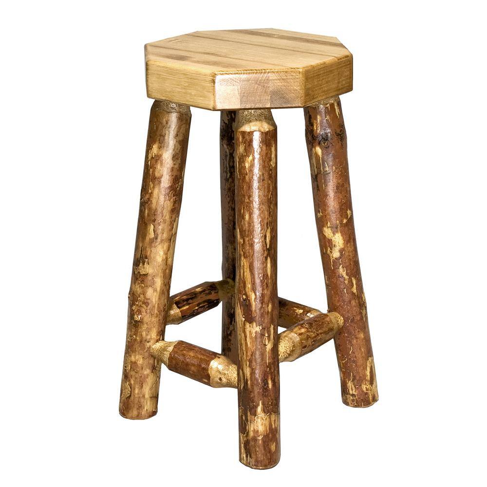 MONTANA WOODWORKS Glacier Country 30 in. Medium Brown Puritan Pine Bar Stool MWGCBN