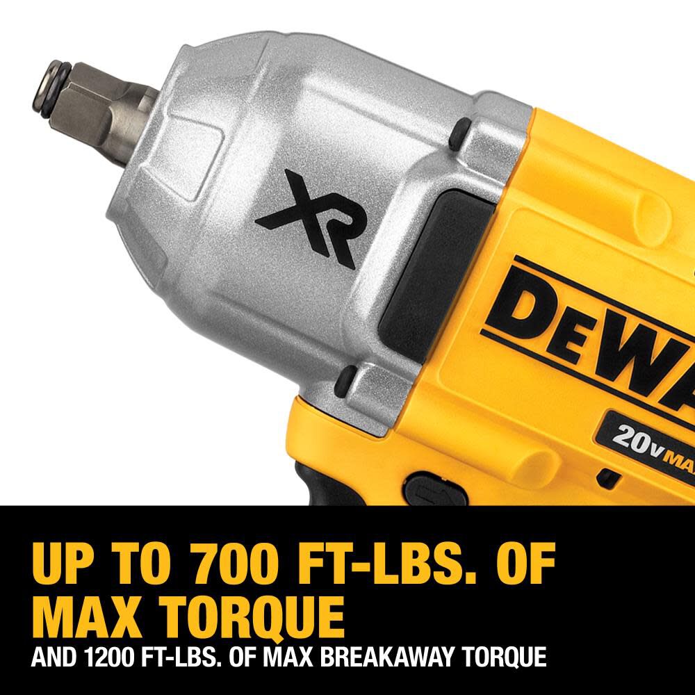 DEWALT 20V MAX XR 1/2" Impact Wrench with Hog Ring Anvil Bare Tool DCF899HB from DEWALT