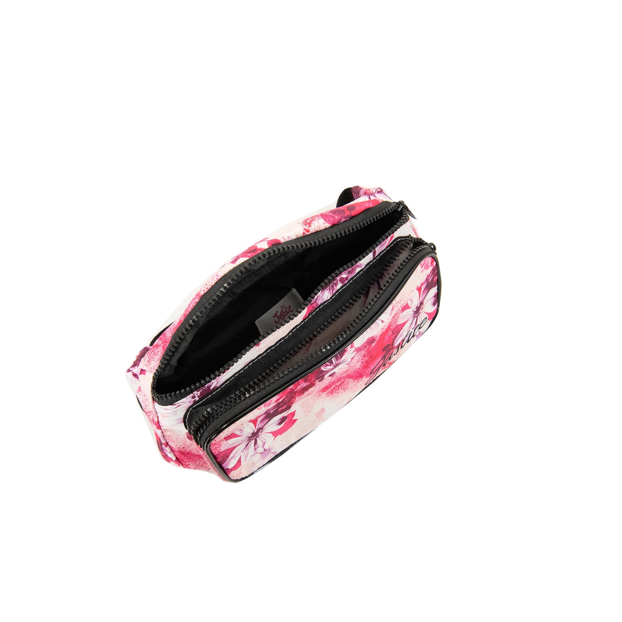 Justice Girls Pink Floral Print Fanny Pack