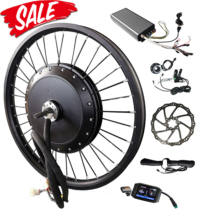 17 to 19 Inch Wheel 72V V3 205 Spoke Hub Motor 3000w 4000w 5000W 6000W electric bicycle ebike conversion kit