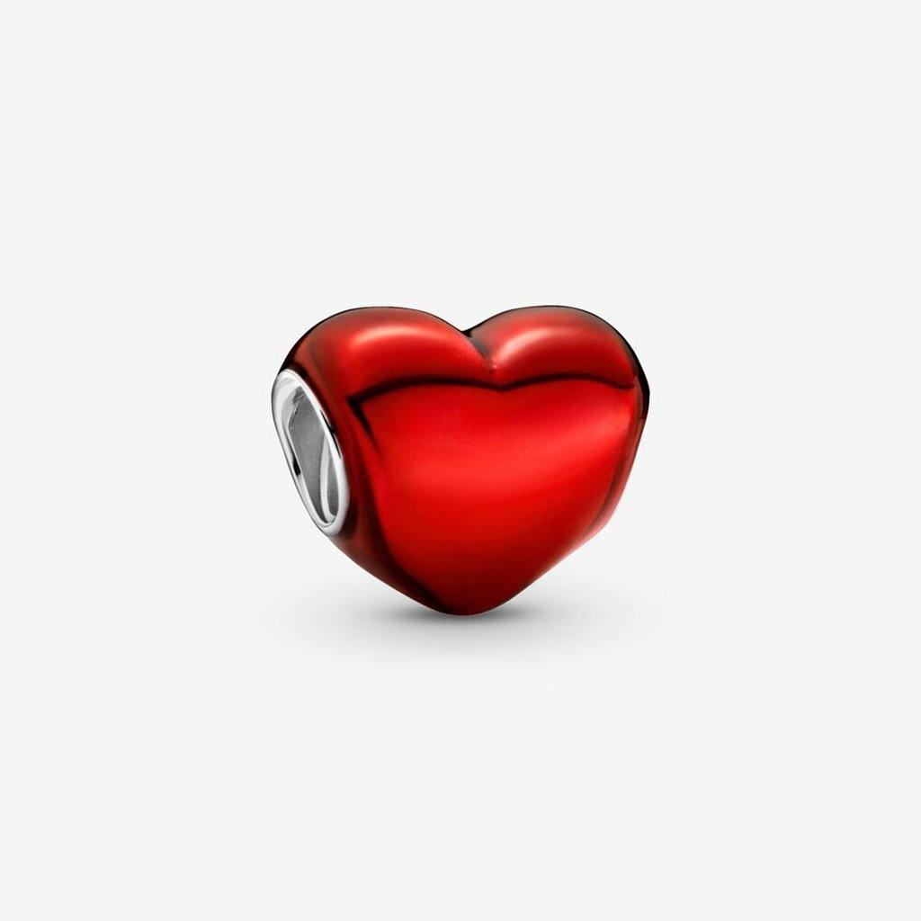 PANDORA  Metallic Red Heart Charm