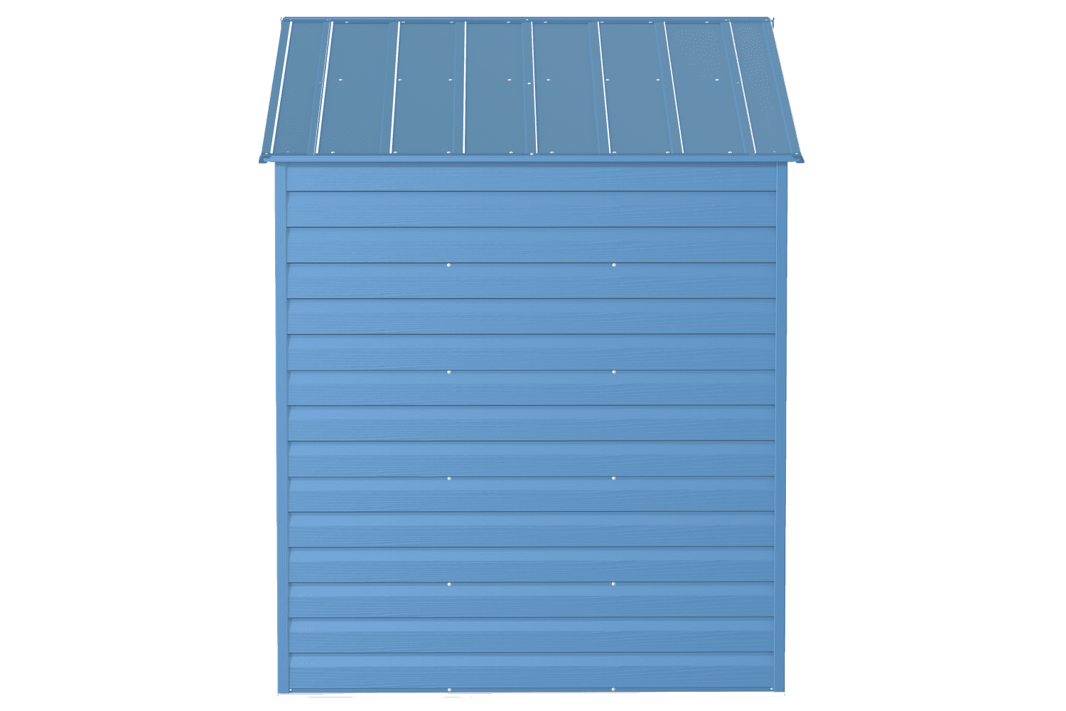 Arrow Select Steel Storage Shed, 8x6 ft, Peak Roof, Blue Grey