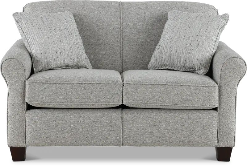 Titan Silver Gray Loveseat