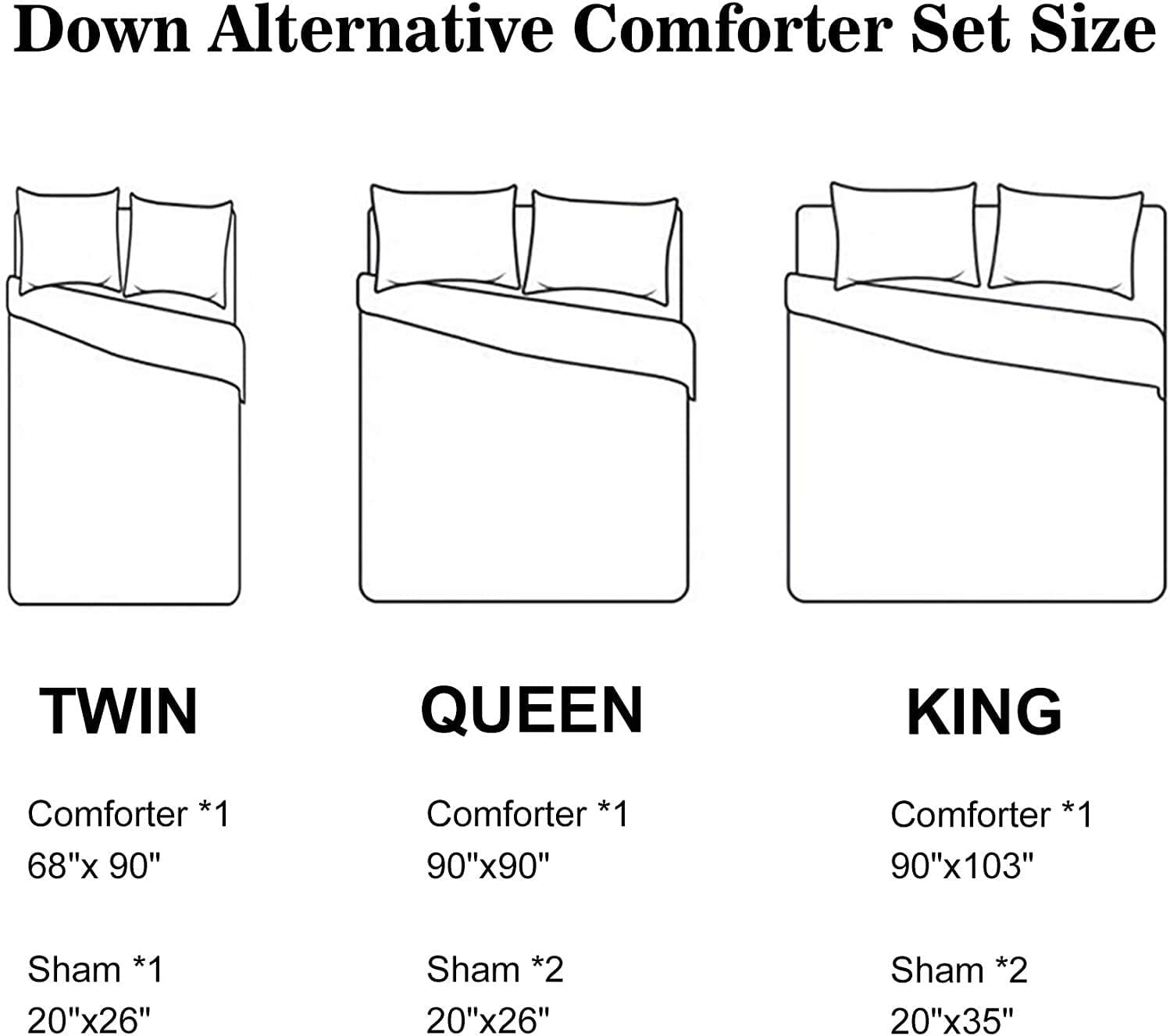 Shatex Bedding Comforter Sets –2 Pieces Printed Microfiber Bedding Sets–Diagonal Bedroom Comforters with 1 Pillow Sham， Twin