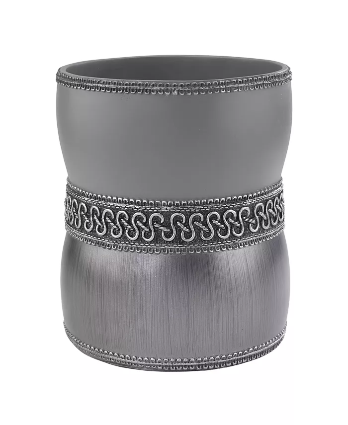 Avanti Braided Medallion Colorblocked Wastebasket