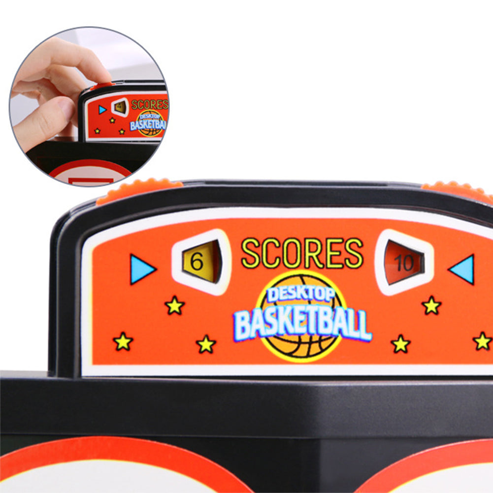 Shulemin Mini Basketball Table Play Toys Kit Family Sport Game Home Basket Balls Gift Random Color