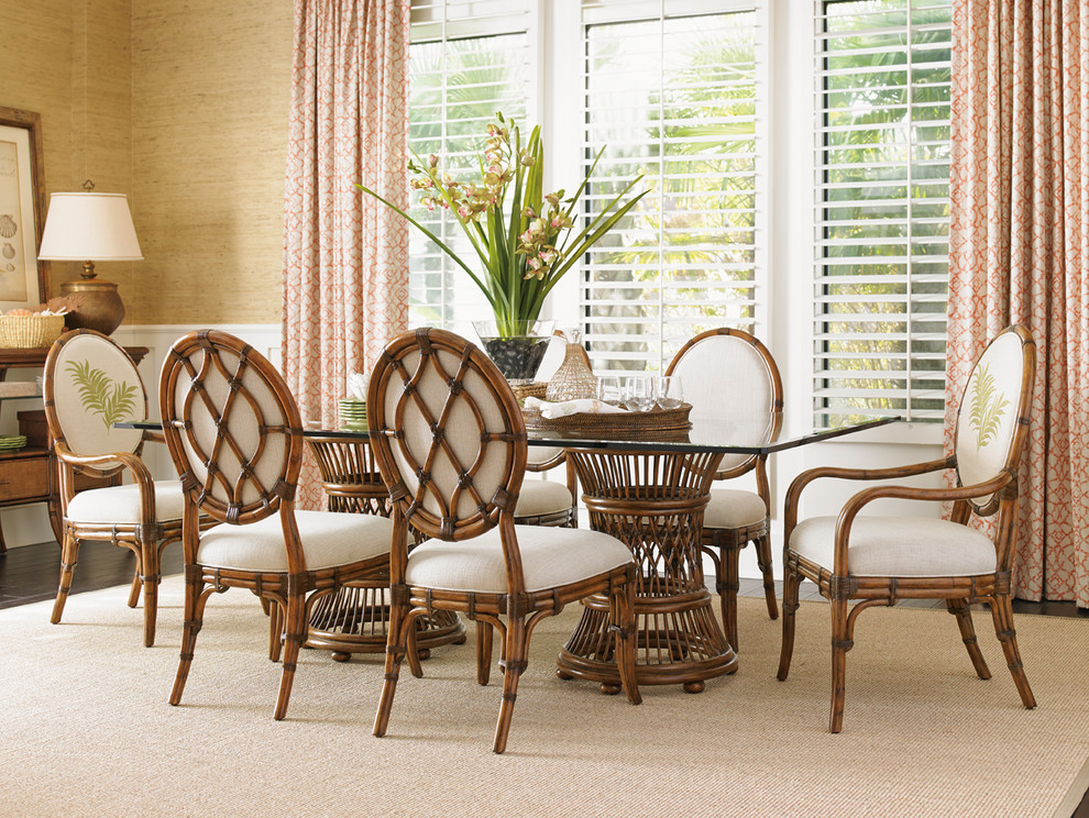 Emma Mason Signature Palwin Oval Back Side Chair (Set of 2)   Tropical   Dining Chairs   by Emma Mason  Houzz