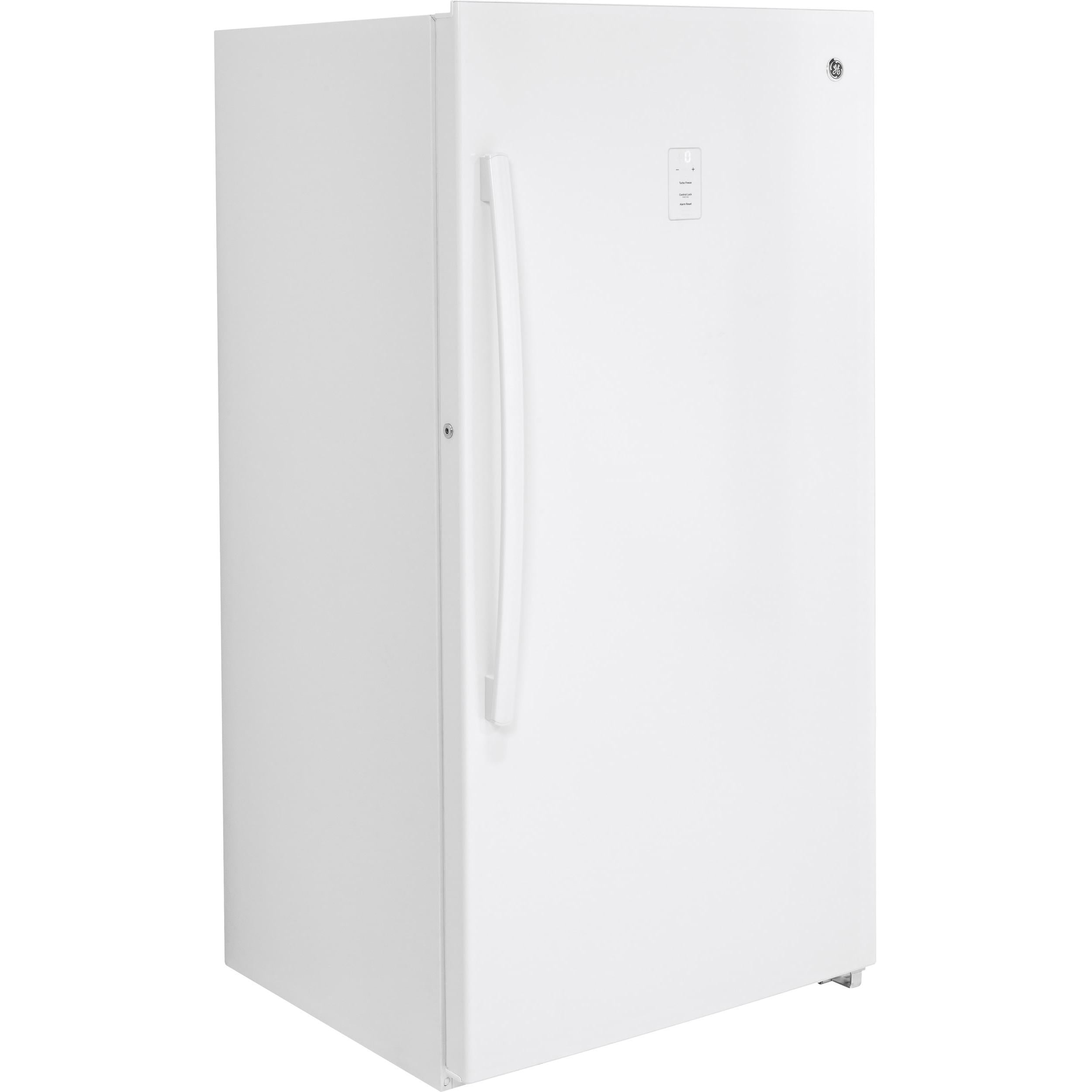 GE 17.3 cu. ft. Upright Freezer with LED Lighting FUF17DLRWW