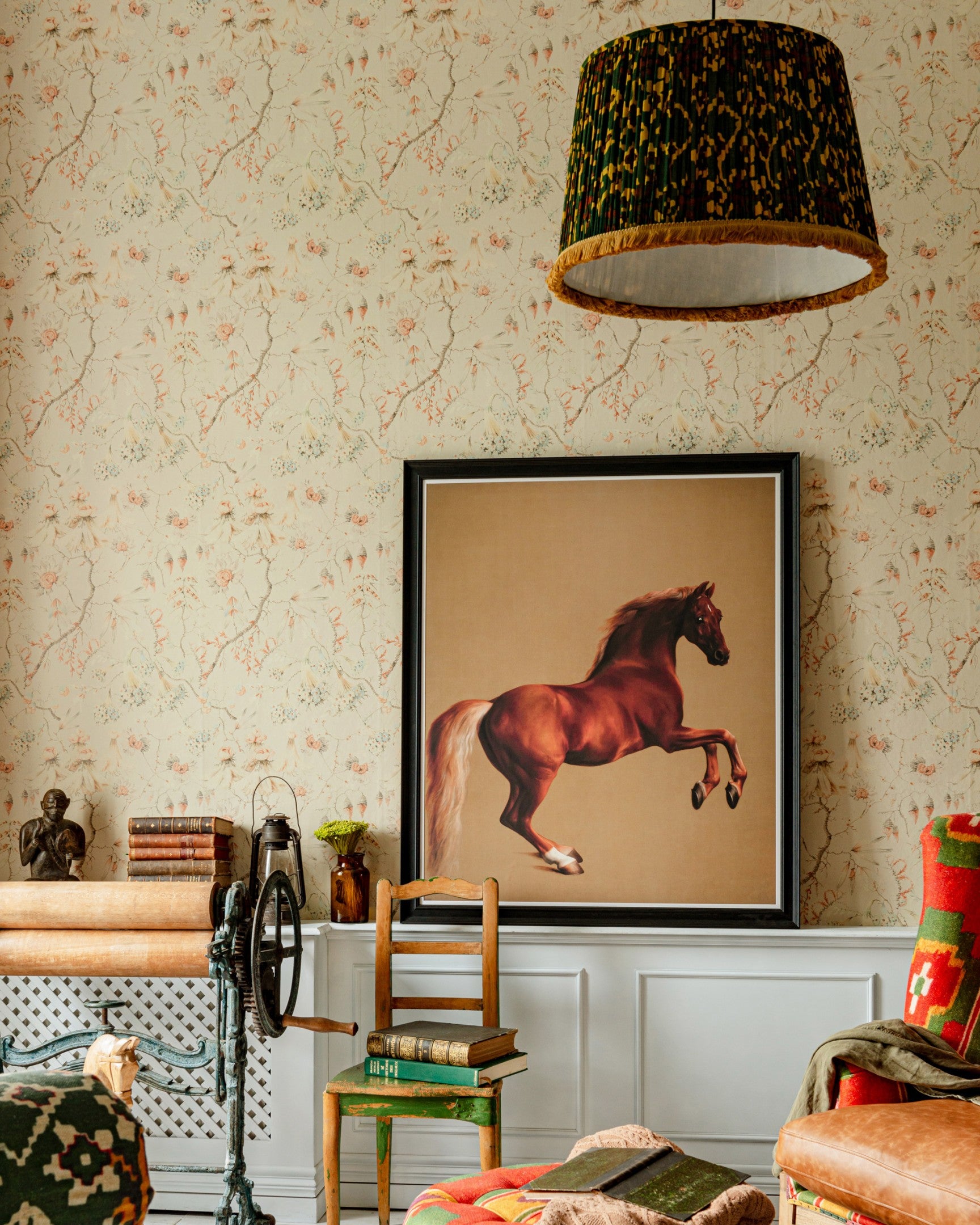 Grandma's Tapestry Wallpaper in Skylight from the Complementary Collection by Mind the Gap