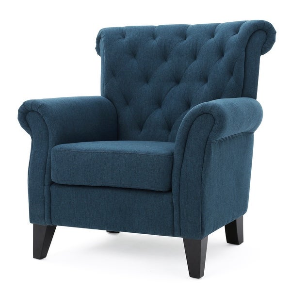 Merritt Contemporary Fabric Tufted Chair by Christopher Knight Home - 37.00