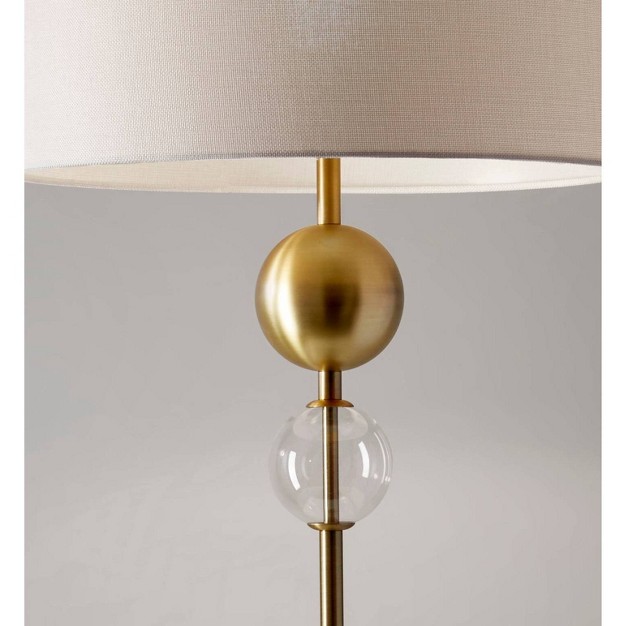 Chloe Floor Lamp Antique Brass Adesso