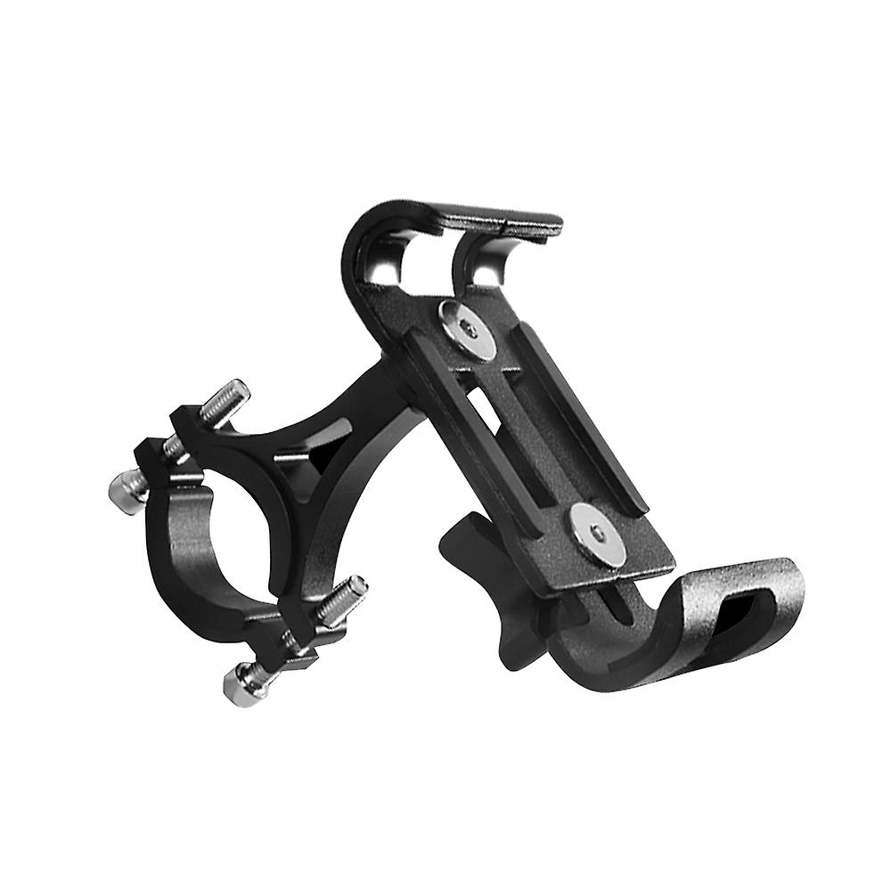 Mountain Bicycle Mtb Aluminum Alloy Phone Holder Motorcycle Cellphone Handlebar Mount Cradle Adjustable 360 Rotatable Bike Smartphones Bracket Light B