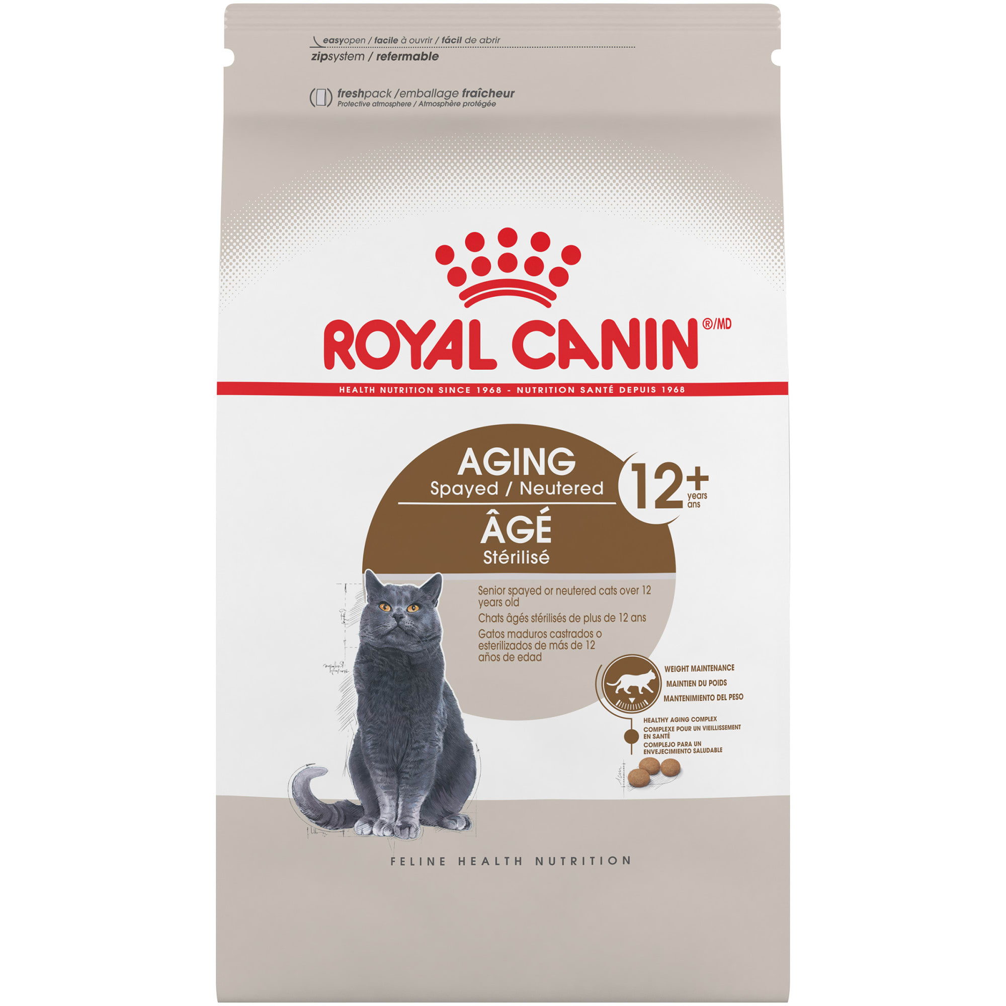 Royal Canin Appetite Control Spayed/Neutered 12+ Adult Dry Cat Food， 7 lbs.