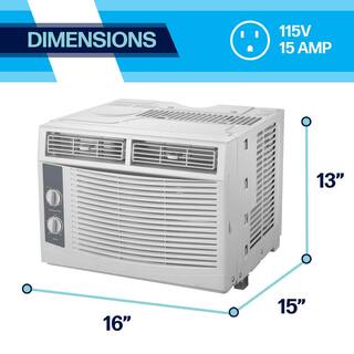 Arctic Wind 150 sq ft 5000 BTU Window Air Conditioner with Mechanical Controls in White 1AW5000MSA 115V 1AW5000MSA