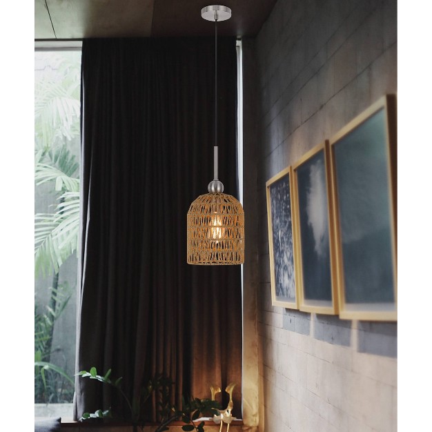 Burlap Pendant Cal Lighting