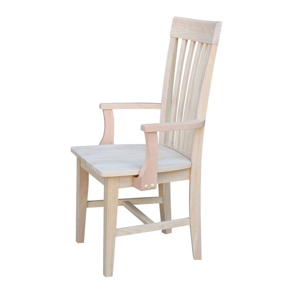 International Concepts Unfinished Wood Mission Dining Chair C-465A