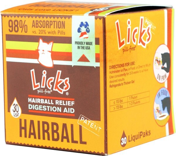 Licks Pill-Free HAIRBALL Cat Supplement