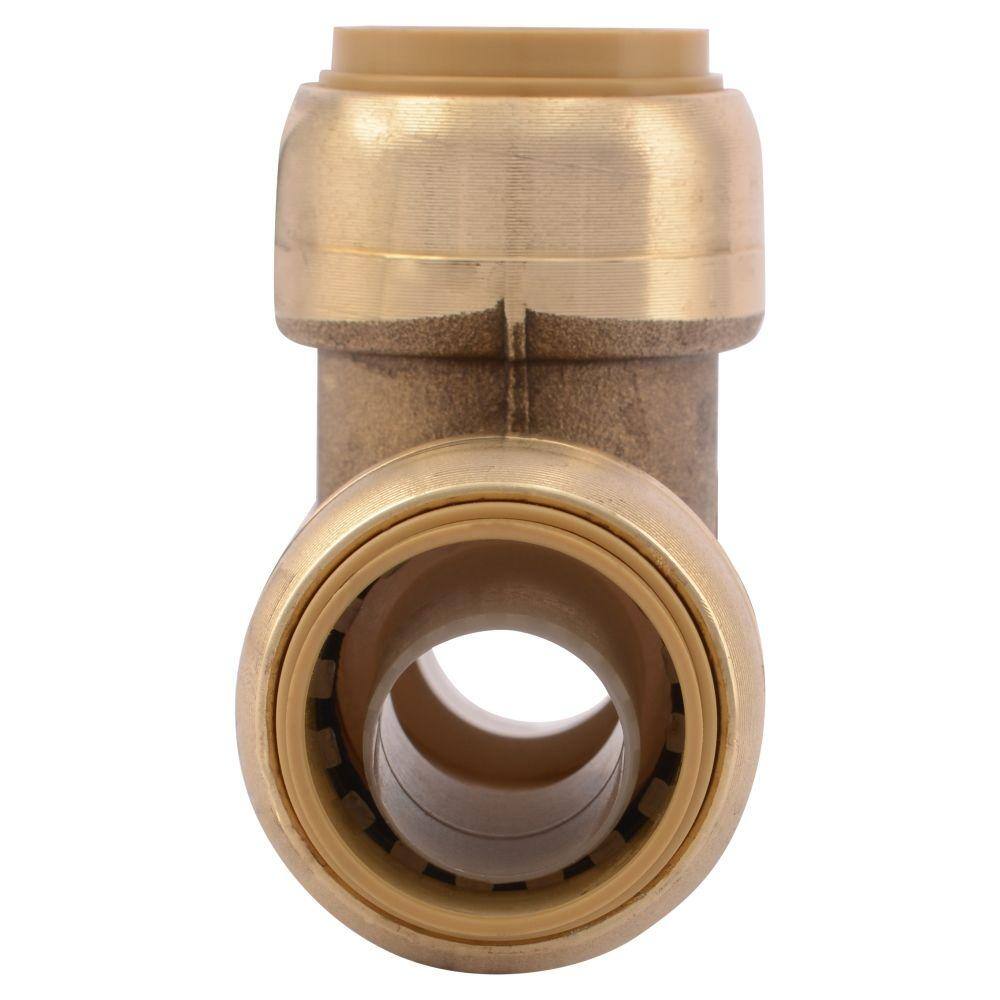 SharkBite 34 in. Push-to-Connect Brass Tee Fitting U370LFA