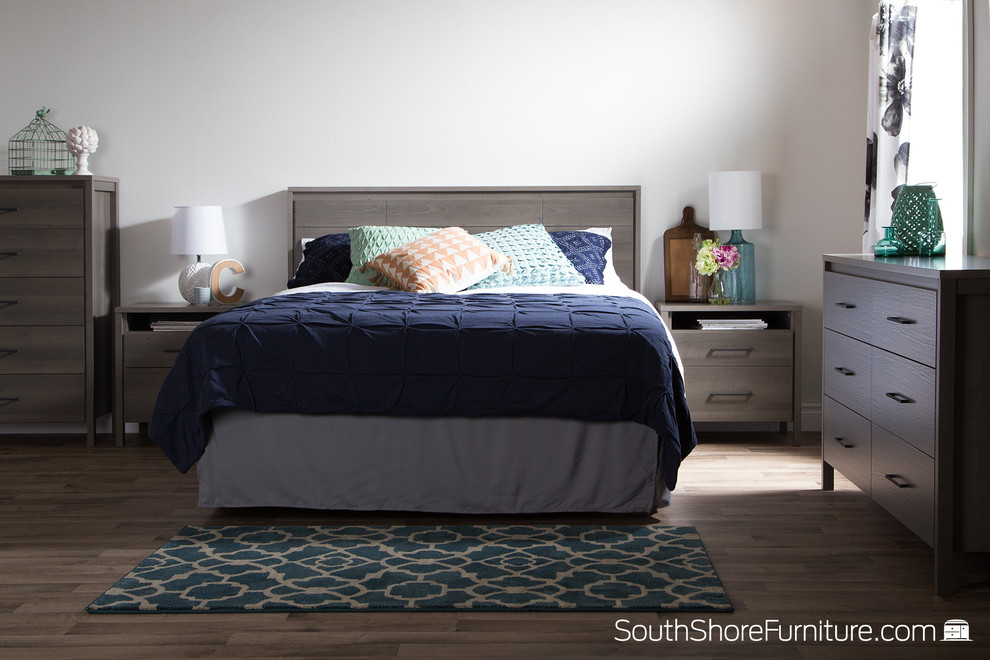 South Shore Gravity Queen Headboard  60  Gray Maple   Transitional   Headboards   by Homesquare  Houzz