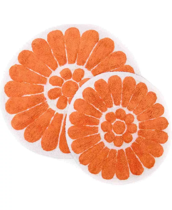 Chesapeake Bursting Flower 2 Piece Bath Rug Set