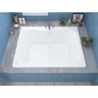 Universal Tubs Rhode 5 ft. Rectangular Drop-in Air Bath Tub in White HD4860NAL