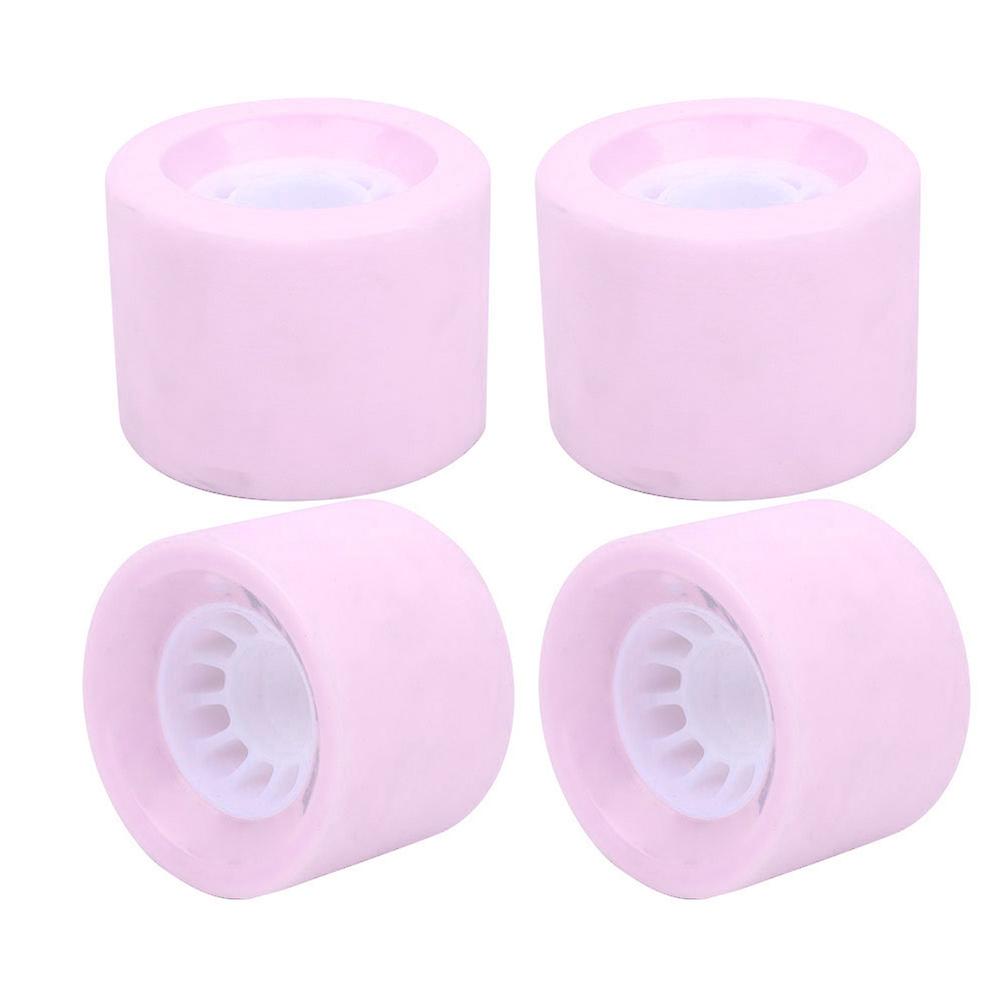 4pcs/set Pu Durable Longboard Dance Board Skateboard Replacement Wheel Accessorypink