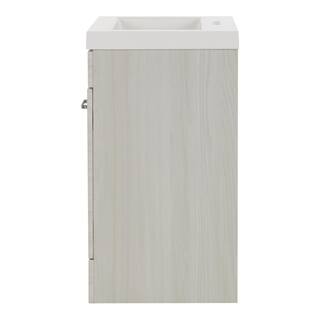 Glacier Bay Stancliff 24.5 in. W x 18.8 in. D x 34.3 in. H Freestanding Bath Vanity in Elm Sky with White Cultured Marble Top ST24P2-EK