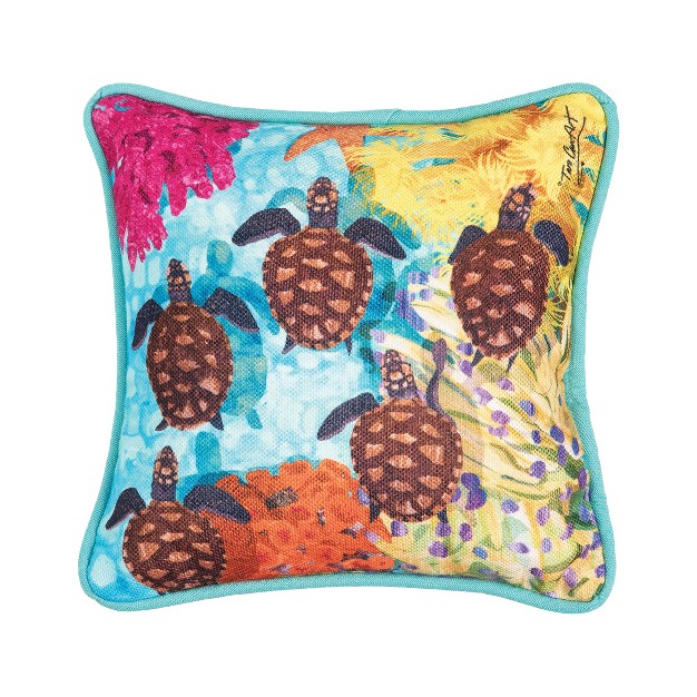 X 8 quot Baby Turtles Petite Printed Throw Pillow