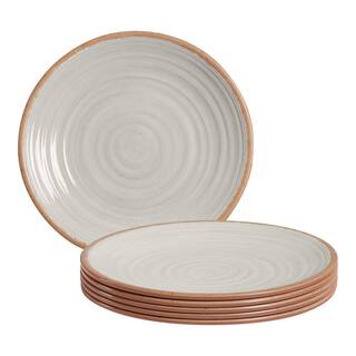 Home Decorators Collection Azria Melamine Dinner Plates in Ivory (Set of 6) PAN1105MDRSI