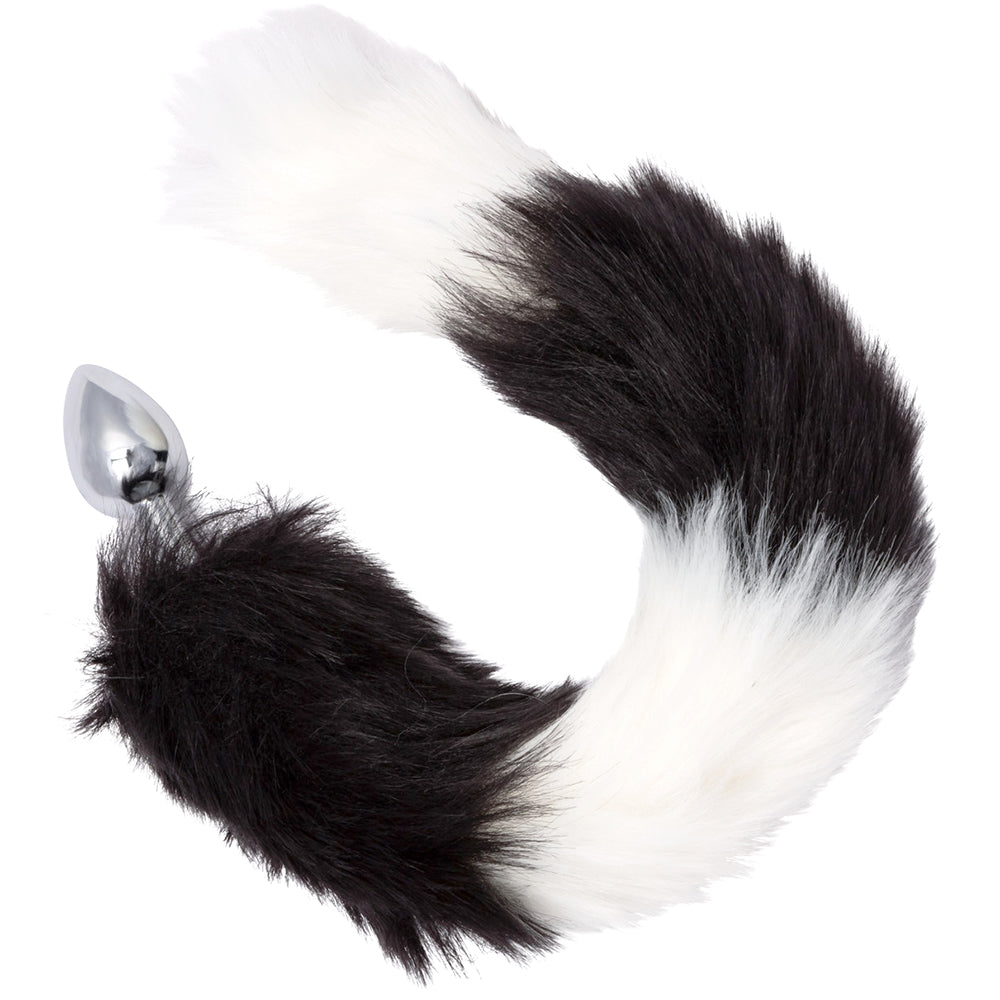 Running Wild Black & White Tail Plug