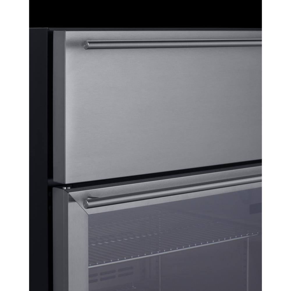 Summit Appliance 23.63 in. Commercial Refrigerator with Drawer in Stainless Steel SCR615TD