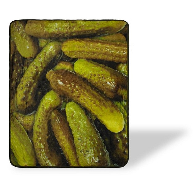 Just Funky Pickles Fleece Throw Blanket Large Soft Throw Blanket 60 X 45 Inches