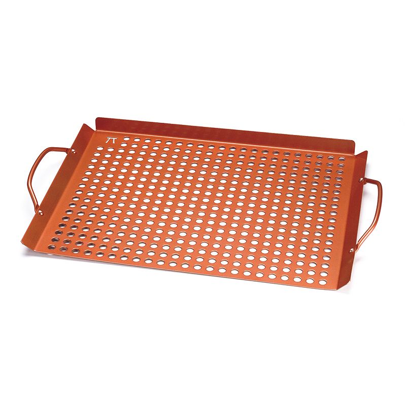 Outset Large Nonstick Copper Grill Grid with Handles