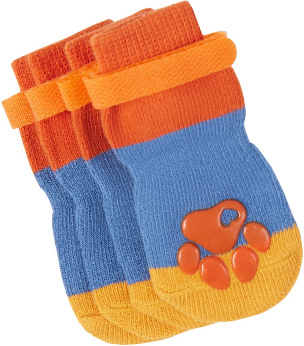 Frisco Non-Skid Colorblock Dog Socks