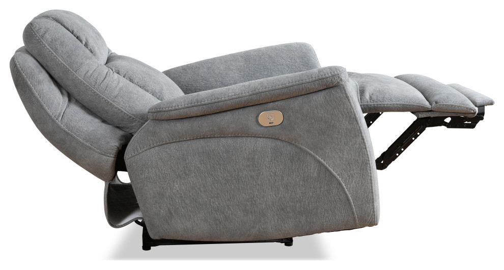 Parker Living Linus Hudson Grey Power Zero Gravity Recliner   Transitional   Recliner Chairs   by Parker House  Houzz