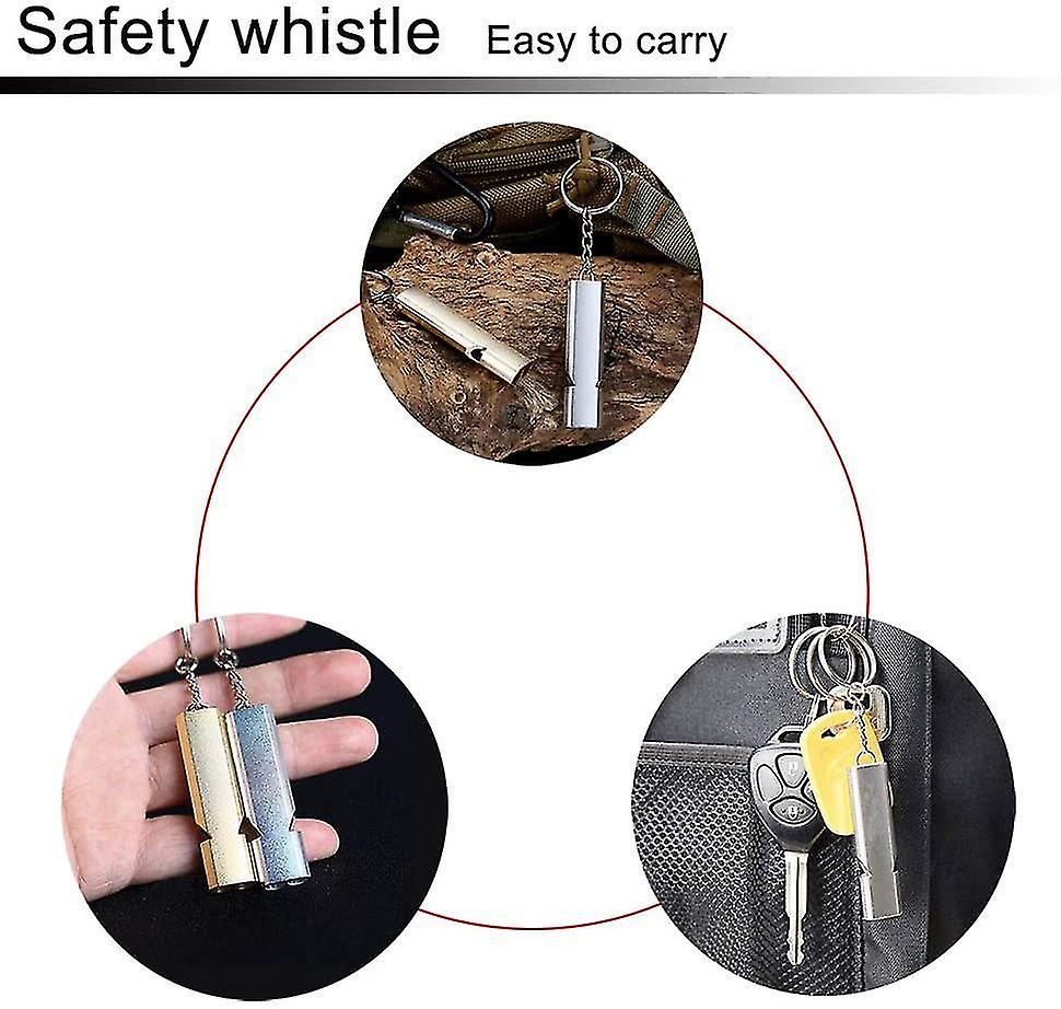 Referee Whistle， Metal Whistle， Sports Survival Whistle 120db Outdoor Camping