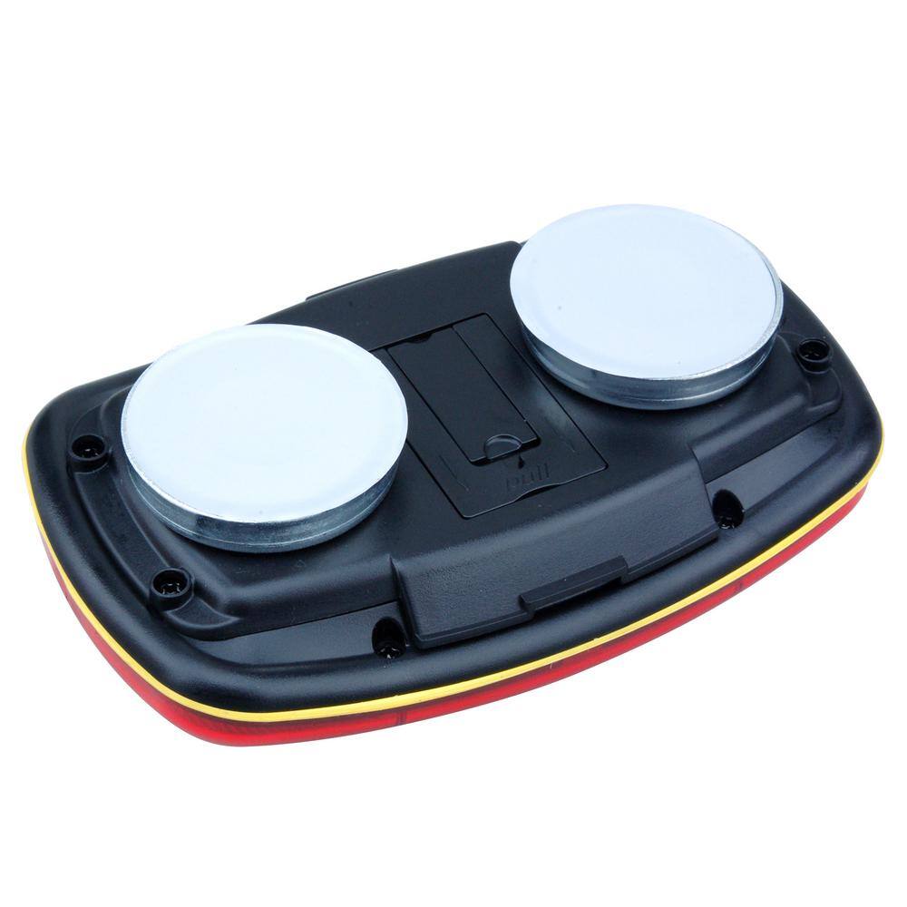 BRIDGELAND Magnetic LED Safety Lights Red (2-Pack) 91040