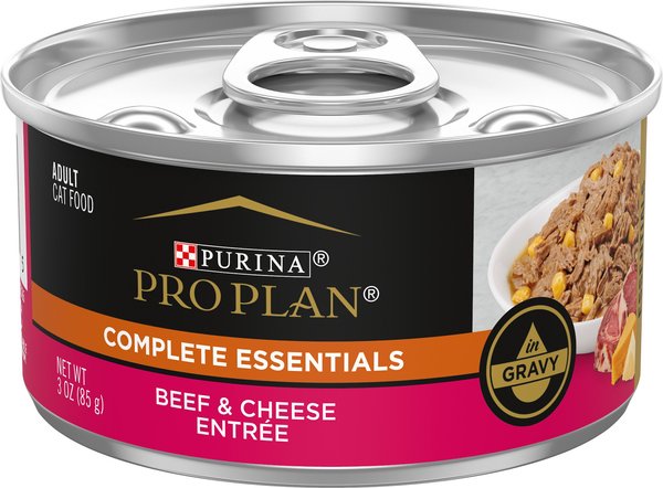 Purina Pro Plan High Protein Beef and Cheese Entree in Gravy Wet Cat Food