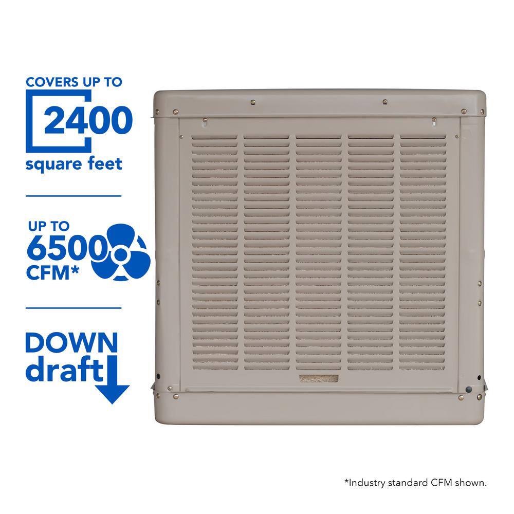 Champion Cooler 6500 CFM Down-Draft Roof Evaporative Cooler for 2400 sq. ft. (Motor Not Included) 5000 DD