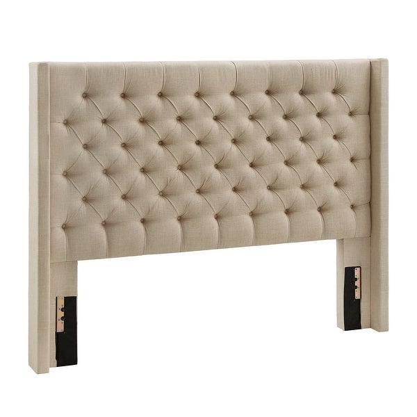 Naples Queen-size Wingback Button-tufted Headboard by iNSPIRE Q Artisan - - 9477539