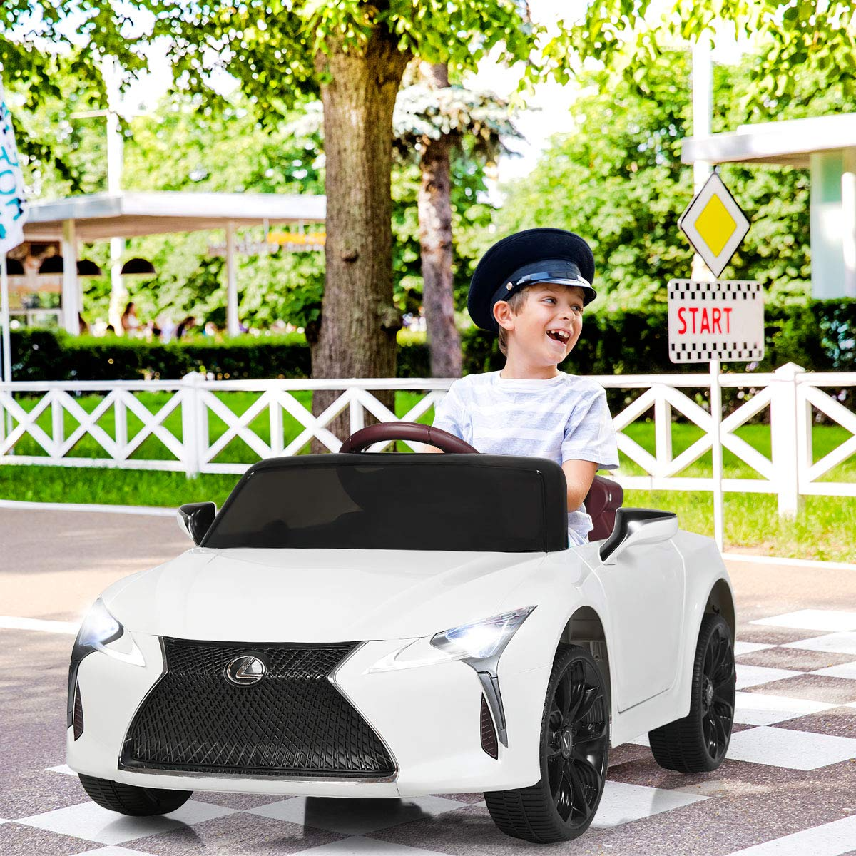 Costzon Ride on Car, Licensed Lexus LC500, 12V Battery Powered Car w/2.4G Remote Control