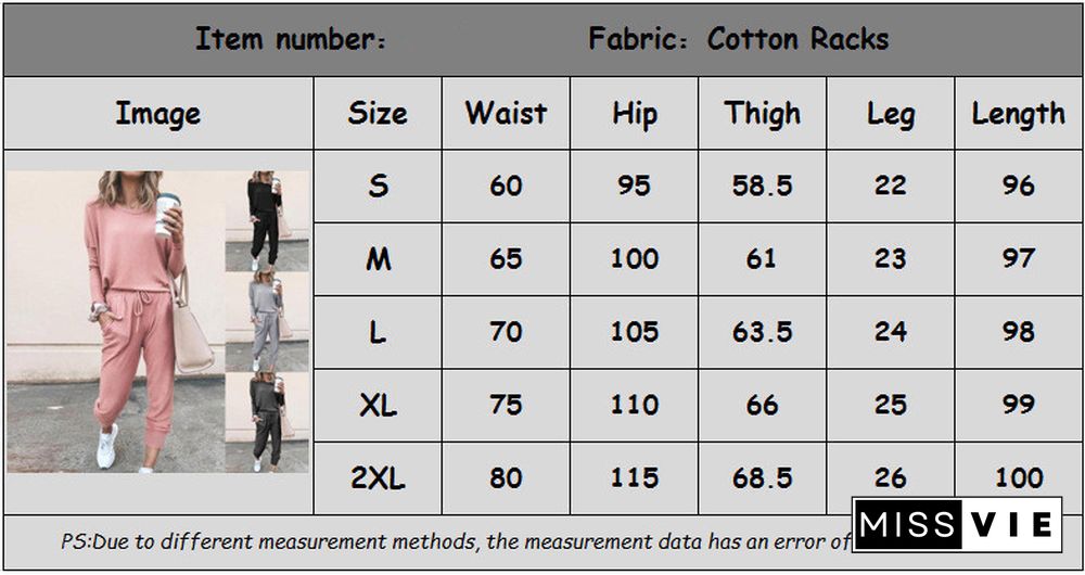 Casual Two-Piece Suits Fashion Outfits Long Sleeve Sweatshirts Pullovers Pants Sportswear For Women