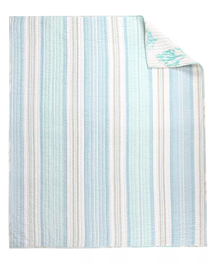 Levtex Stone Harbor Reversible Quilted Throw， 50 x 60