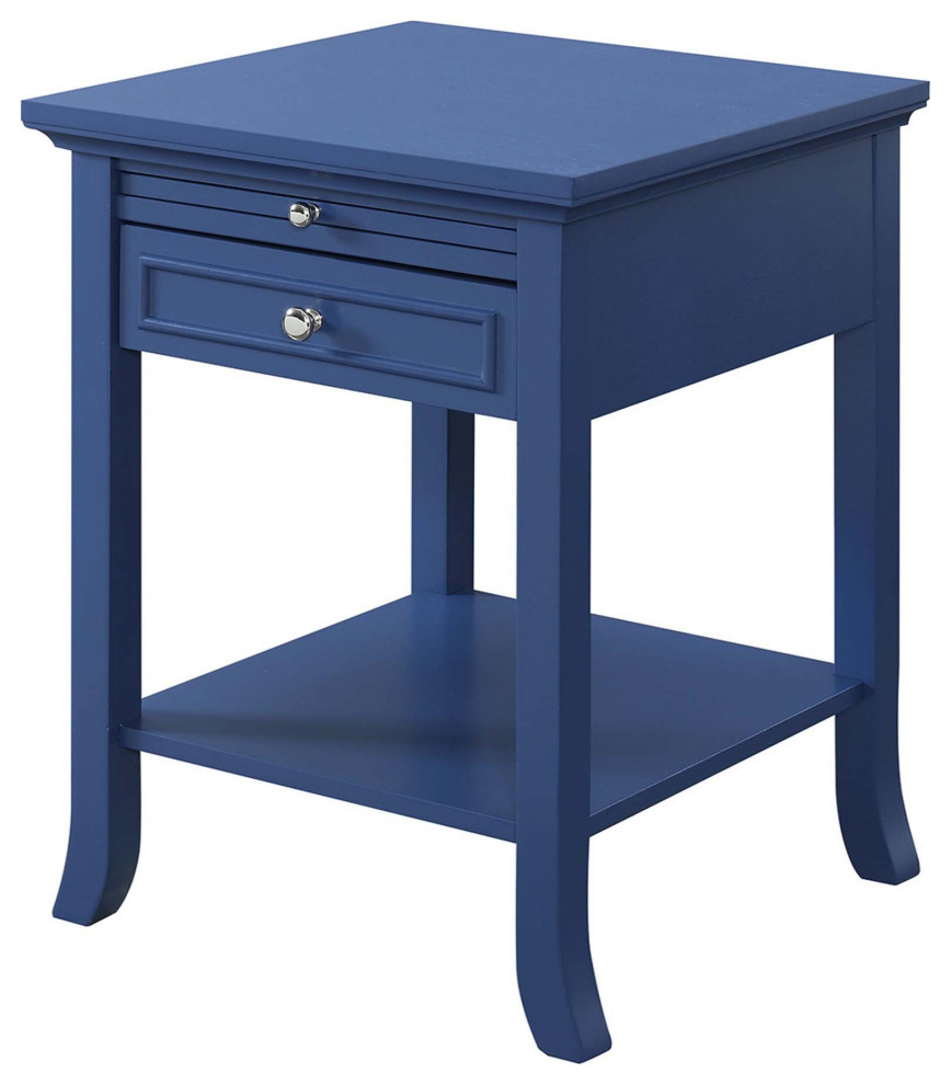 American Heritage Logan 1 Drawer End Table With Pull Out Shelf   Transitional   Side Tables And End Tables   by ShopLadder  Houzz