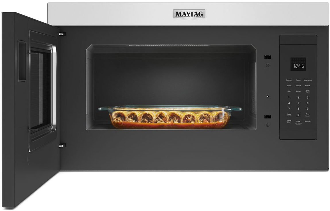 Maytag 1.1 Cu. Ft. White Over-The-Range Flush Built-In Microwave