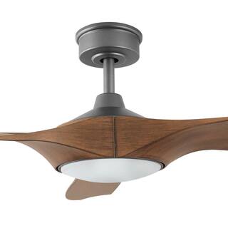 Home Decorators Collection Marlon 66 in. Integrated LED Indoor Natural Iron Ceiling Fan with Light and Remote Control YG825-NI