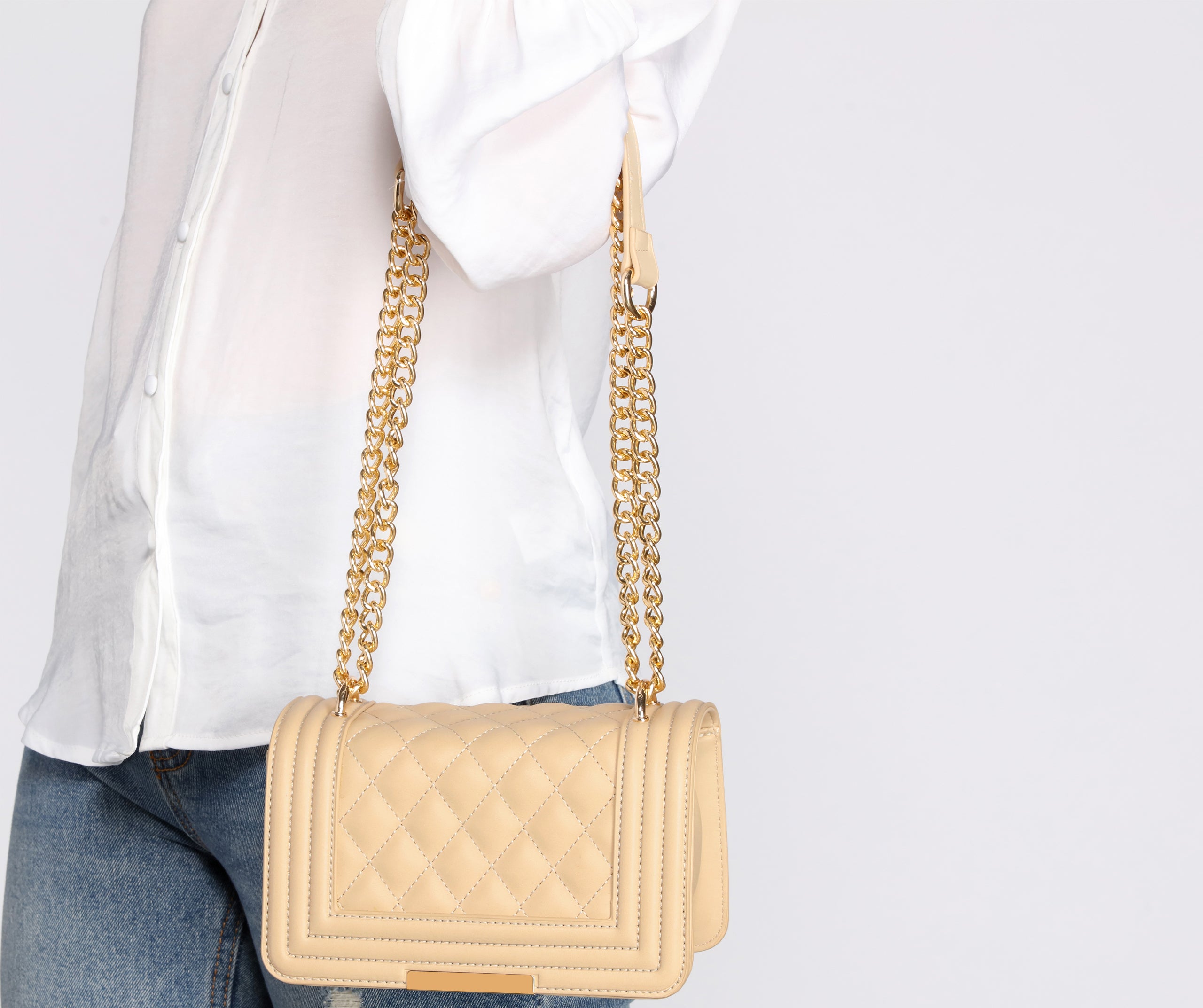 One Day At A Time Quilted Cross-Body Purse