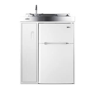 Summit Appliance 30 in. Compact Kitchen in White C30ELGLASSW