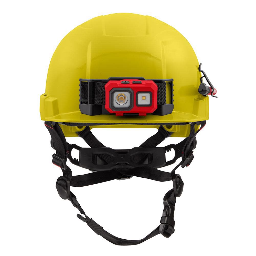 Milwaukee Yellow Front Brim Helmet with BOLT Class E 48-73-1323 from Milwaukee